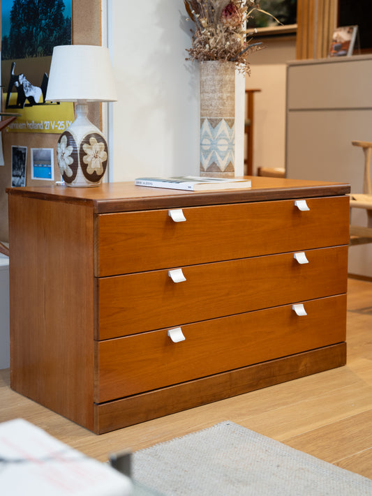 Small Chest of Drawers with Chrome Detail by White & Newton, (1970s) UK