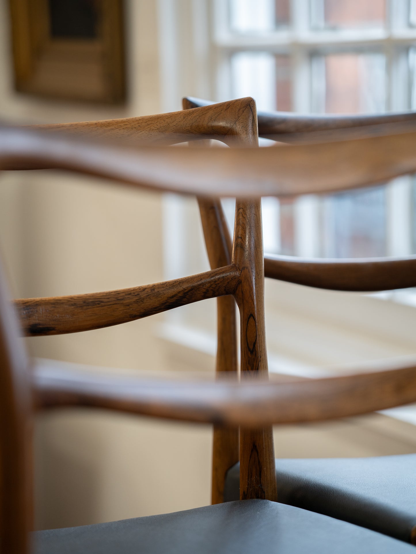 Set of Four 'Model 223' Rosewood Dining Chairs by HW Klein for Bramin (1960s) Denmark
