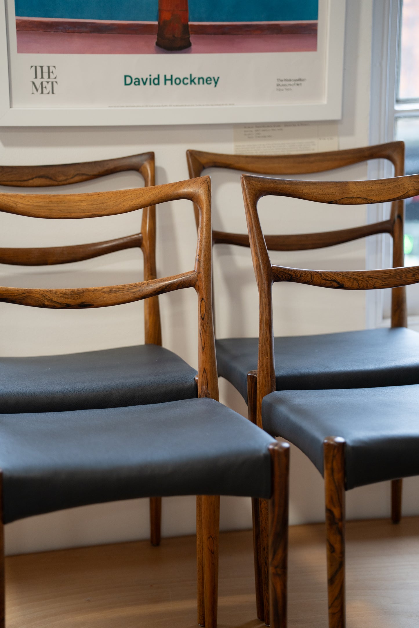 Set of Four 'Model 223' Rosewood Dining Chairs by HW Klein for Bramin (1960s) Denmark