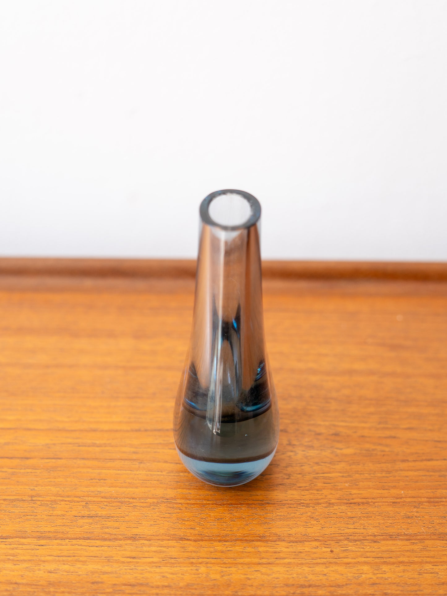 Pale Blue Teardrop '9572' Vase by Geoffrey Baxter for Whitefriars, (1960s) UK