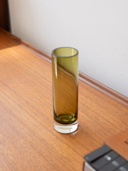 Sage Green Chimney Vase by Whitefriars, (1960s) UK