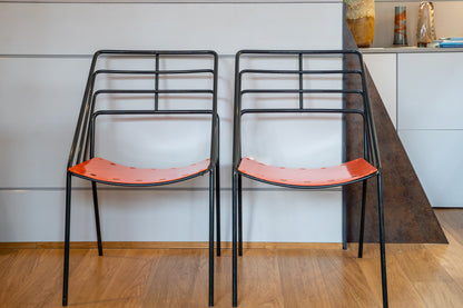 Pair of 'Kyoto' Dining Chairs by Mathieu Mategot, (1950s) France