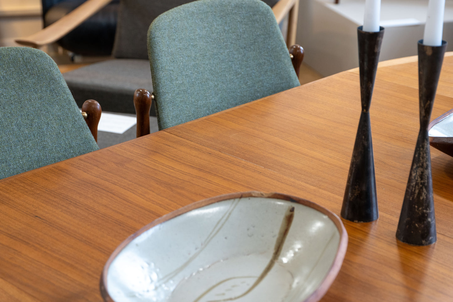 Teak Extending Dining Table by Edvar Valentinsen, (1960s) Denmark