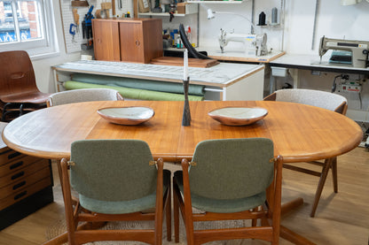 Teak Extending Dining Table by Edvar Valentinsen, (1960s) Denmark