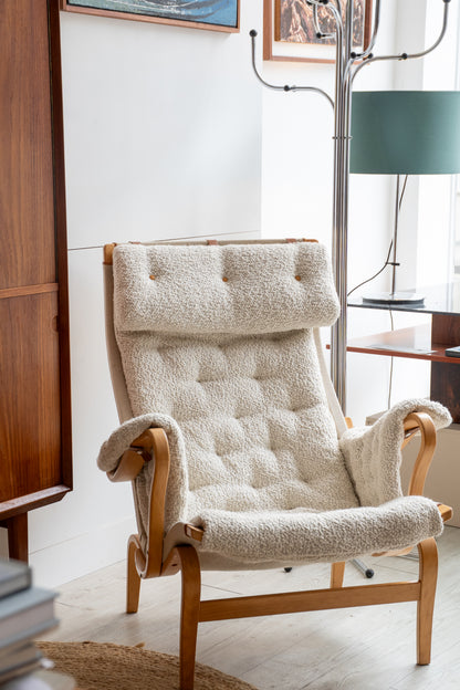Pernilla Lounge Chair by Bruno Mathsson for Dux, (1960s) Sweden