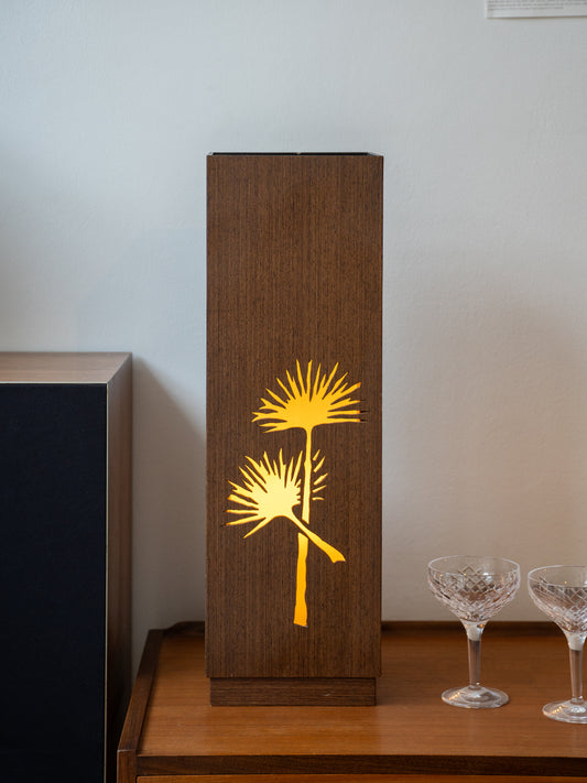 Vintage Japanese-Inspired “Chrysanthemum” Table Lamp (1980s)