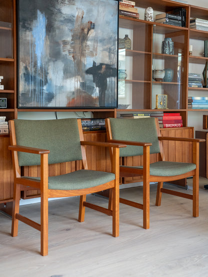 Set of 4 "AP-50" Armchairs by Hans Wegner, for A. P. Stolen (Denmark) 1960s