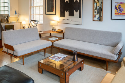 3 piece Teak Minerva Sofa Set by Peter Hvidt & Orla Mølgaard Nielsen for France & Søn, (1950s) Denmark