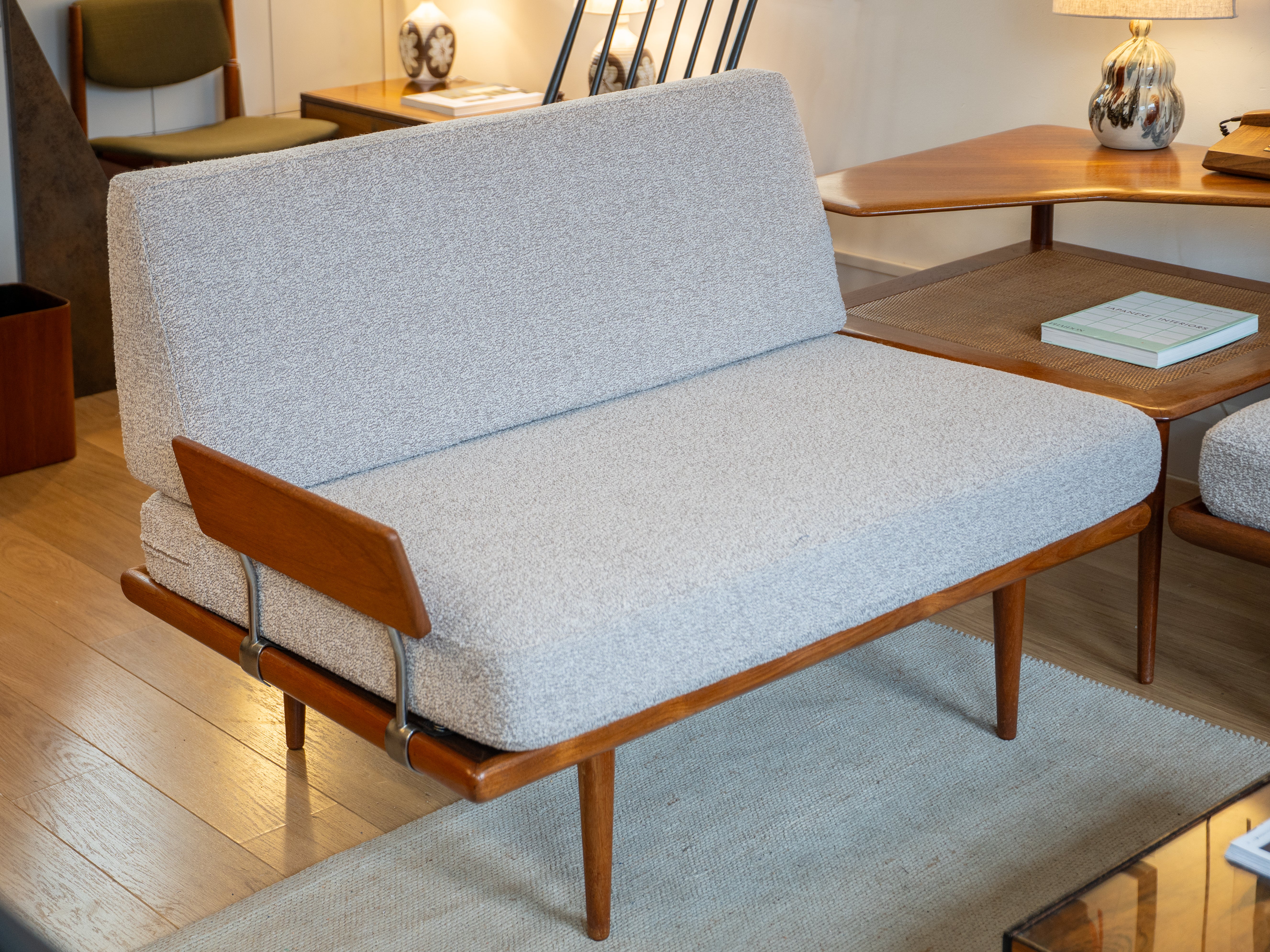 3 piece Teak Minerva Sofa Set by Peter Hvidt & Orla Mølgaard