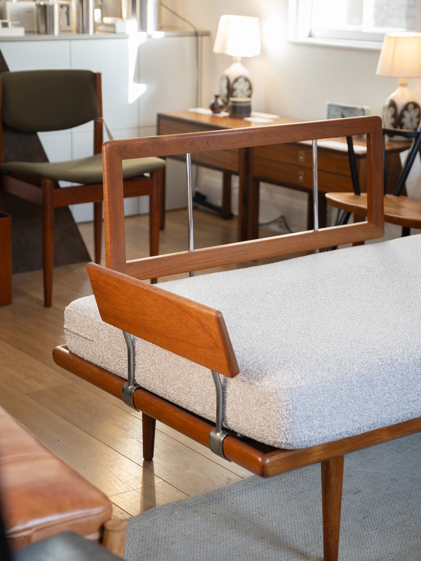 3 piece Teak Minerva Sofa Set by Peter Hvidt & Orla Mølgaard Nielsen for France & Søn, (1950s) Denmark