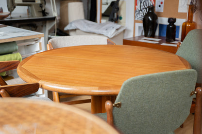 Teak Extending Dining Table by Edvar Valentinsen, (1960s) Denmark