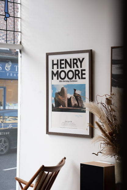 Signed Henry Moore 80th Birthday Exhibition Poster (1978)