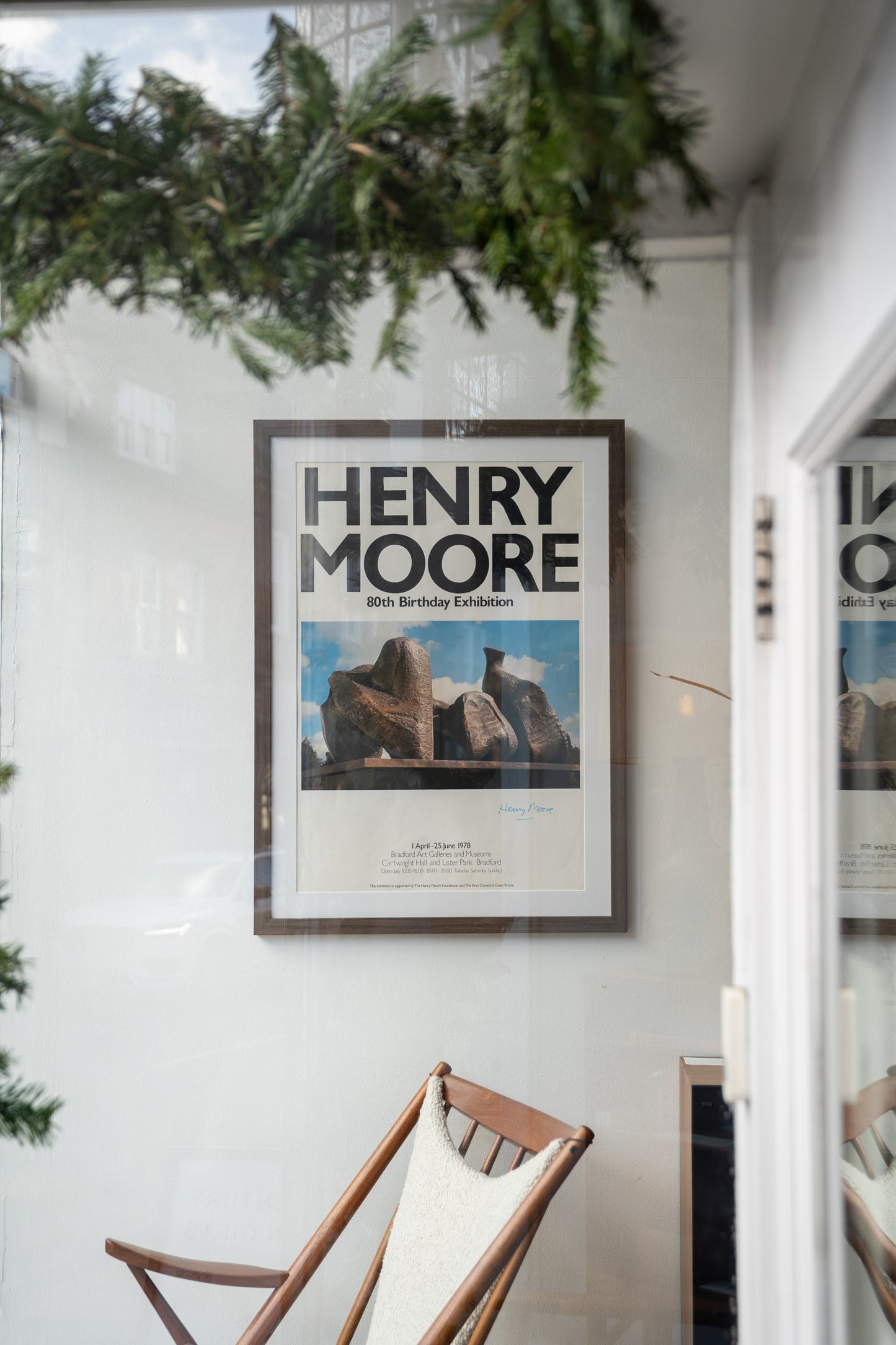 Signed Henry Moore 80th Birthday Exhibition Poster (1978)