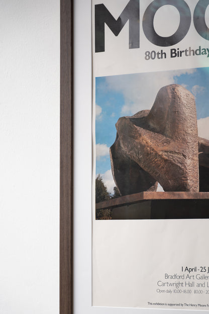 Signed Henry Moore 80th Birthday Exhibition Poster (1978)