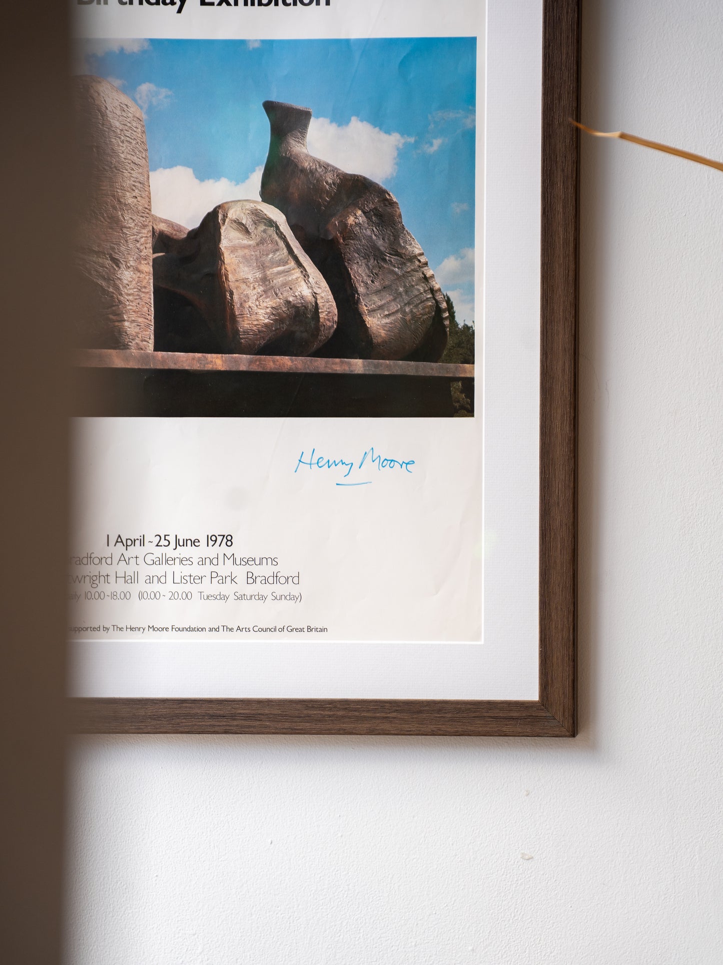 Signed Henry Moore 80th Birthday Exhibition Poster (1978)
