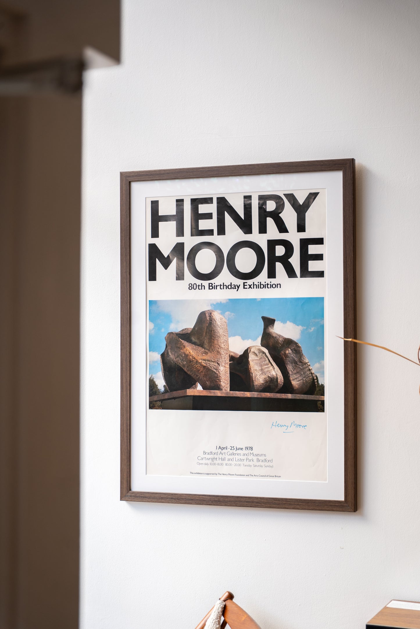 Signed Henry Moore 80th Birthday Exhibition Poster (1978)