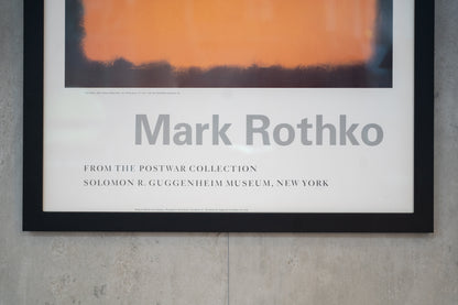 Mark Rothko: From The Postwar Collection - Guggenheim 1988 Exhibition Poster (Framed)