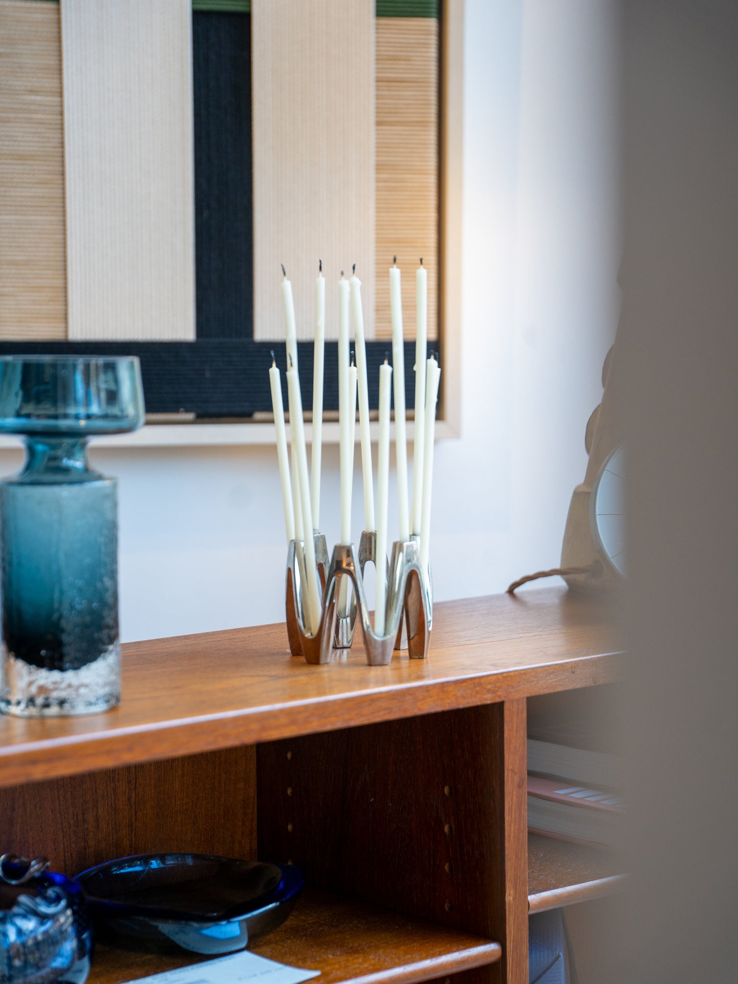 Silver-Plated ‘Crown’ Candelabra by Jens Harald Quistgaard for DANSK Designs, (1960s) Denmark