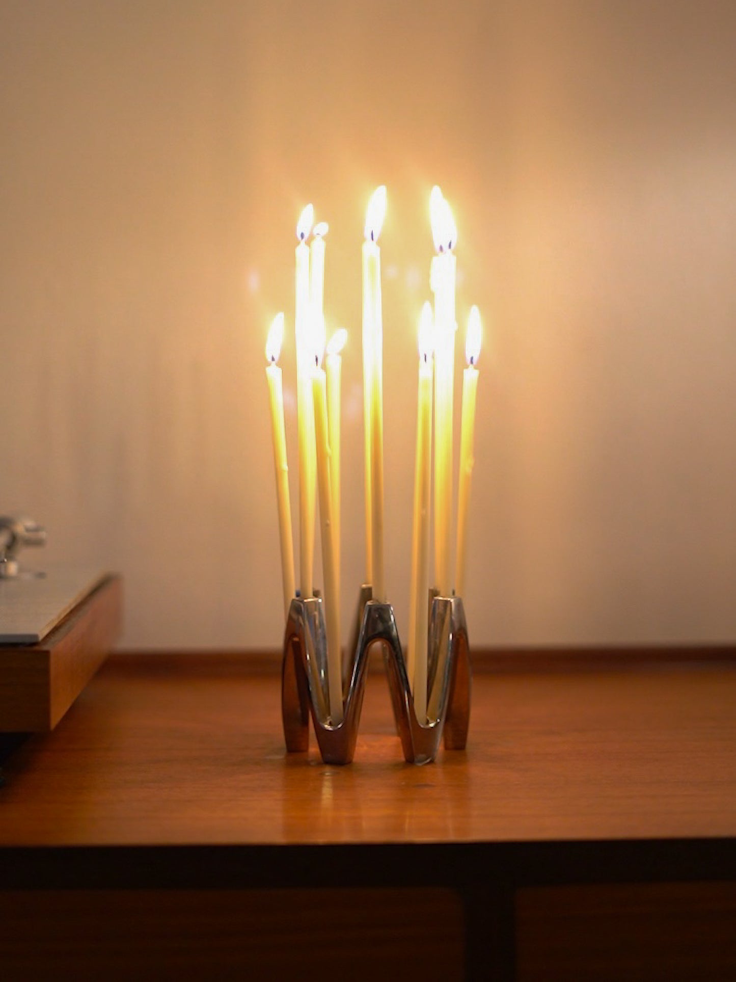 Silver-Plated ‘Crown’ Candelabra by Jens Harald Quistgaard for DANSK Designs, (1960s) Denmark