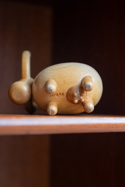 Extremely Rare Small Wooden Cow by Aarika (Finland) 1960s