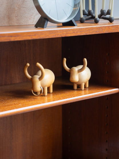 Extremely Rare Small Wooden Bull by Aarika (Finland) 1960s