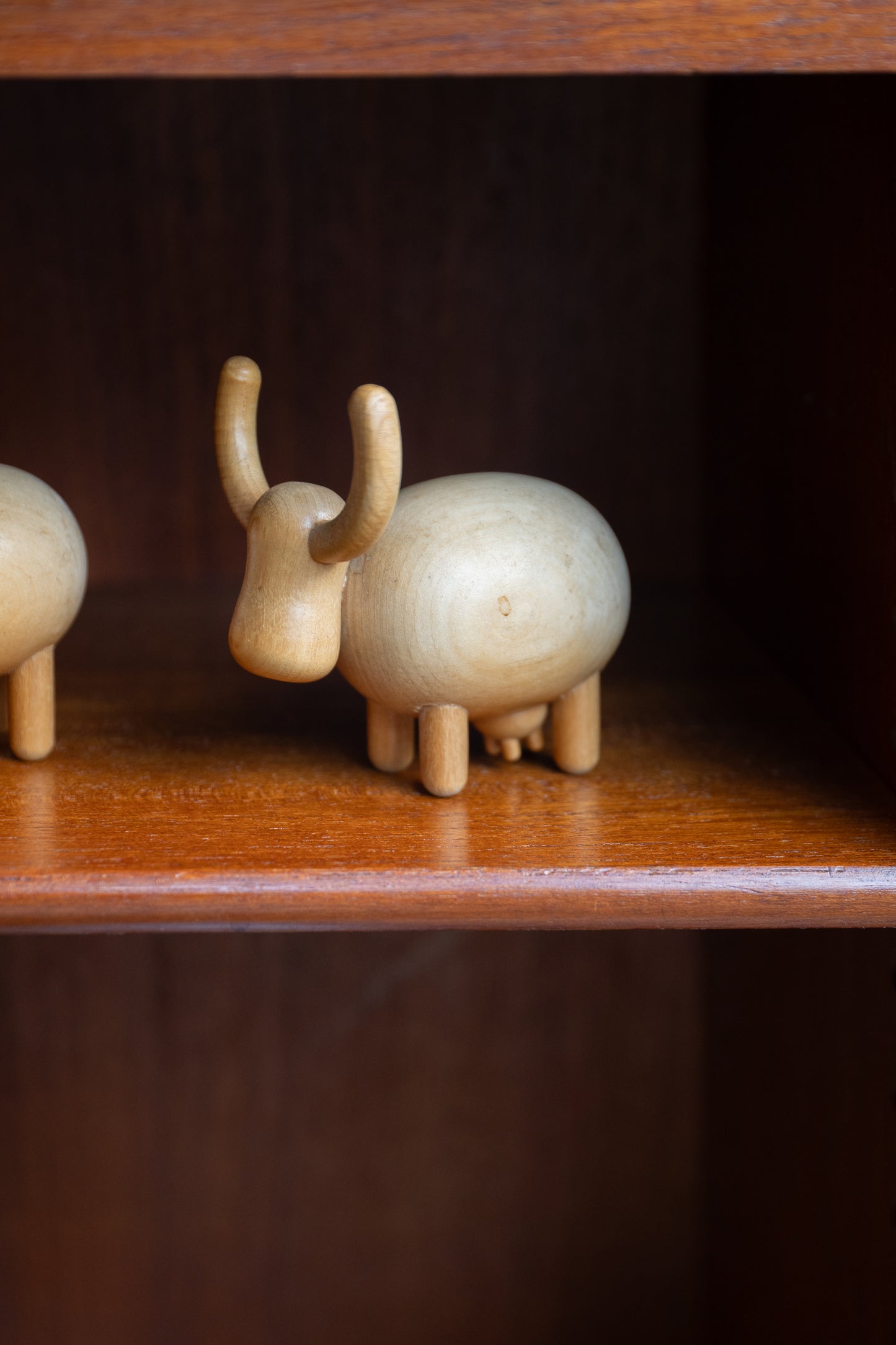 Extremely Rare Small Wooden Cow by Aarika (Finland) 1960s