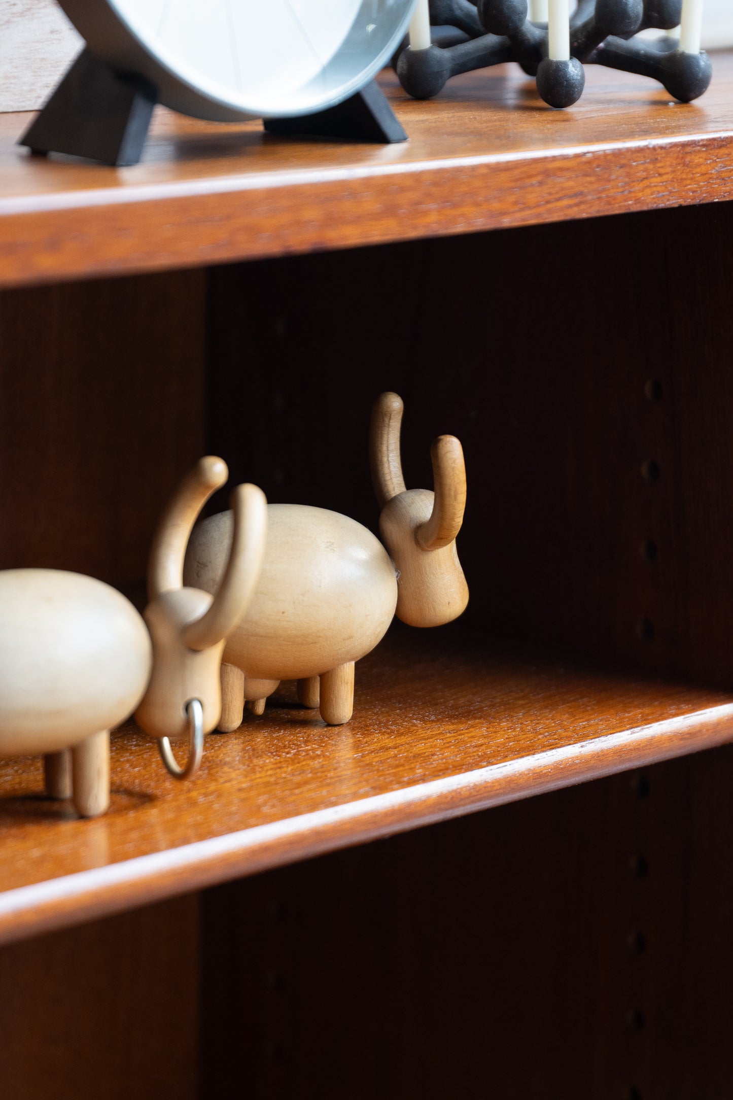 Extremely Rare Small Wooden Bull by Aarika (Finland) 1960s