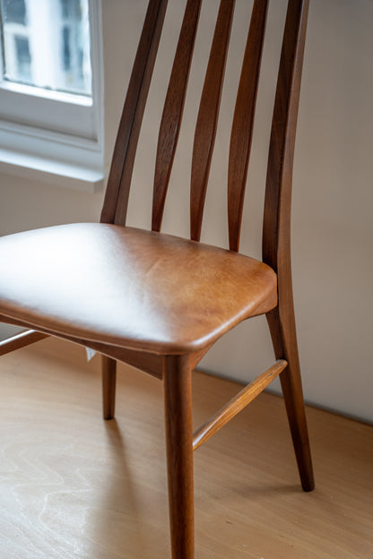 Set of Six 'Eva' Chairs by Niels Koefoed for Koefoeds Hornslet, (1960s) Denmark