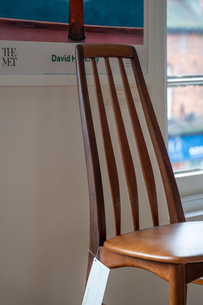 Set of Six 'Eva' Chairs by Niels Koefoed for Koefoeds Hornslet, (1960s) Denmark