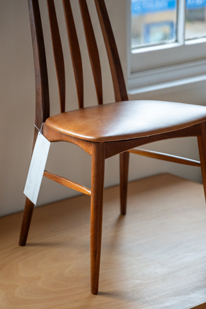 Set of Six 'Eva' Chairs by Niels Koefoed for Koefoeds Hornslet, (1960s) Denmark