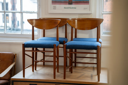 Set of 4 'Model 316' Teak Dining Chairs by Peter Hvidt & Orla Mølgaard-Nielsen for Søborg Møbelfabrik (Denmark) 1960s