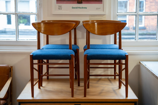 Set of 4 'Model 316' Teak Dining Chairs by Peter Hvidt & Orla Mølgaard-Nielsen for Søborg Møbelfabrik (Denmark) 1960s