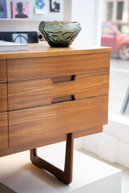 'Q Range' Teak Mini Sideboard by Günther Hoffstead for Uniflex Furniture (1960s) UK