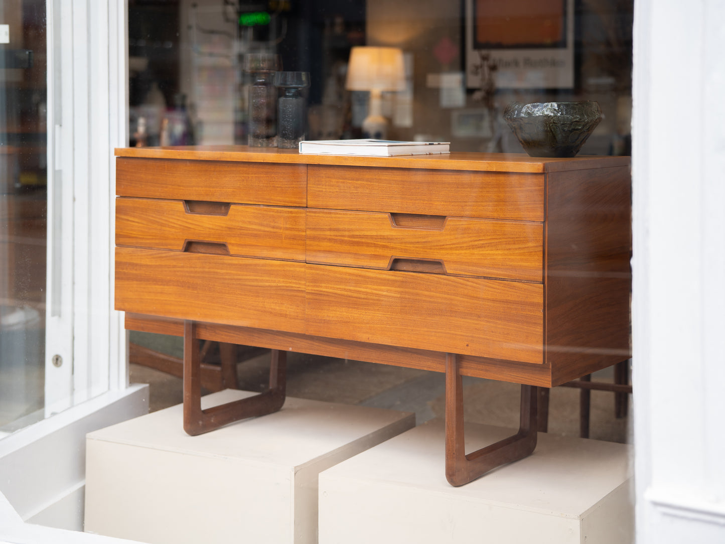 'Q Range' Teak Mini Sideboard by Günther Hoffstead for Uniflex Furniture (1960s) UK