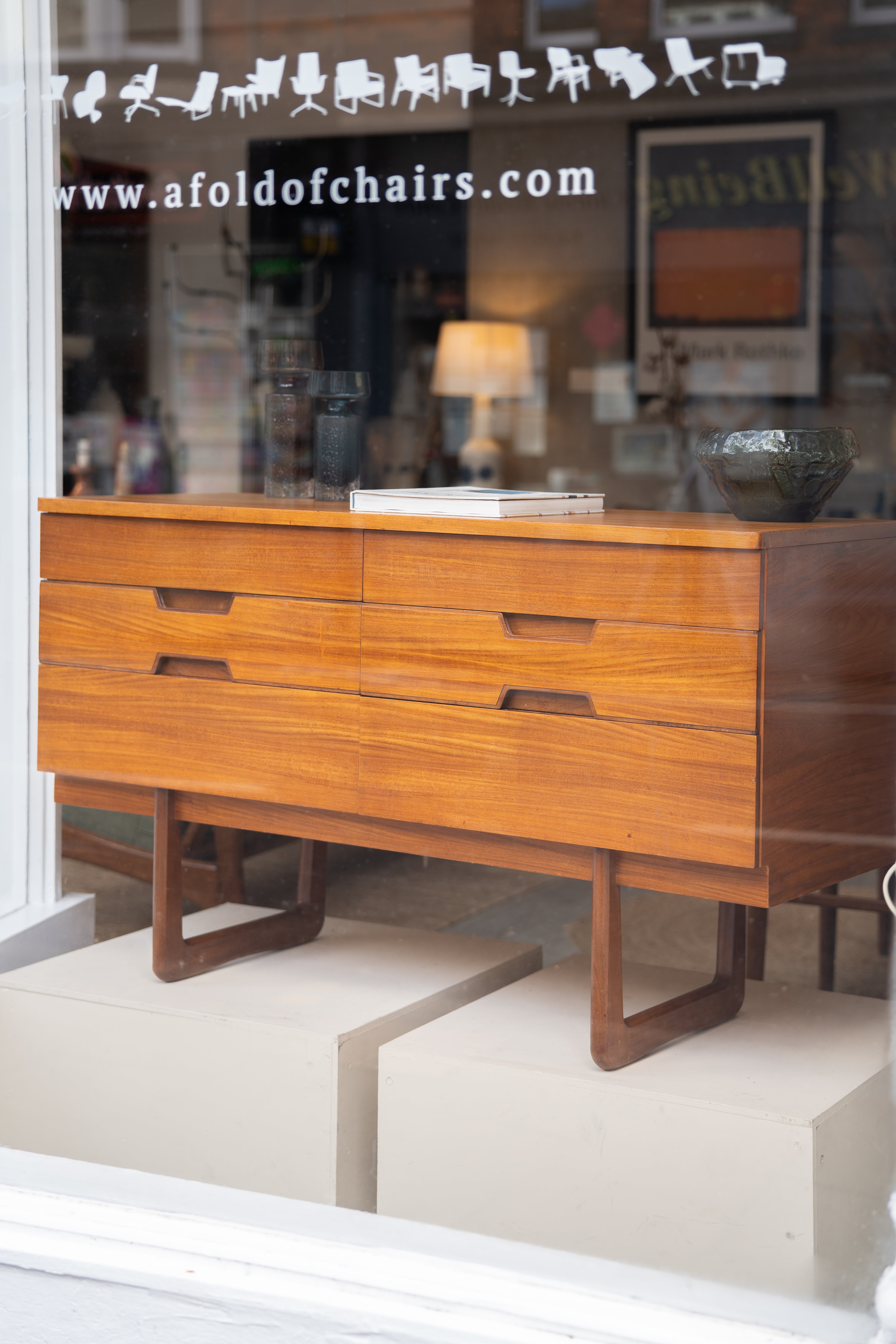Q Range' Teak Mini Sideboard by Günther Hoffstead for Uniflex