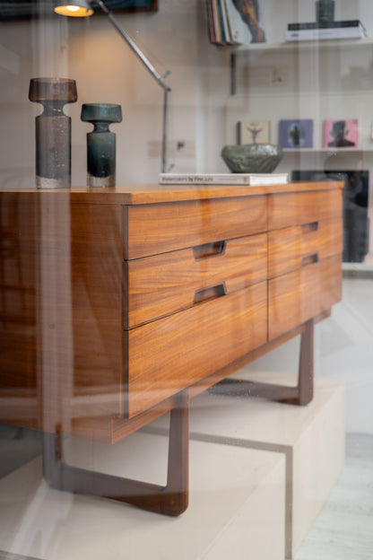 'Q Range' Teak Mini Sideboard by Günther Hoffstead for Uniflex Furniture (1960s) UK