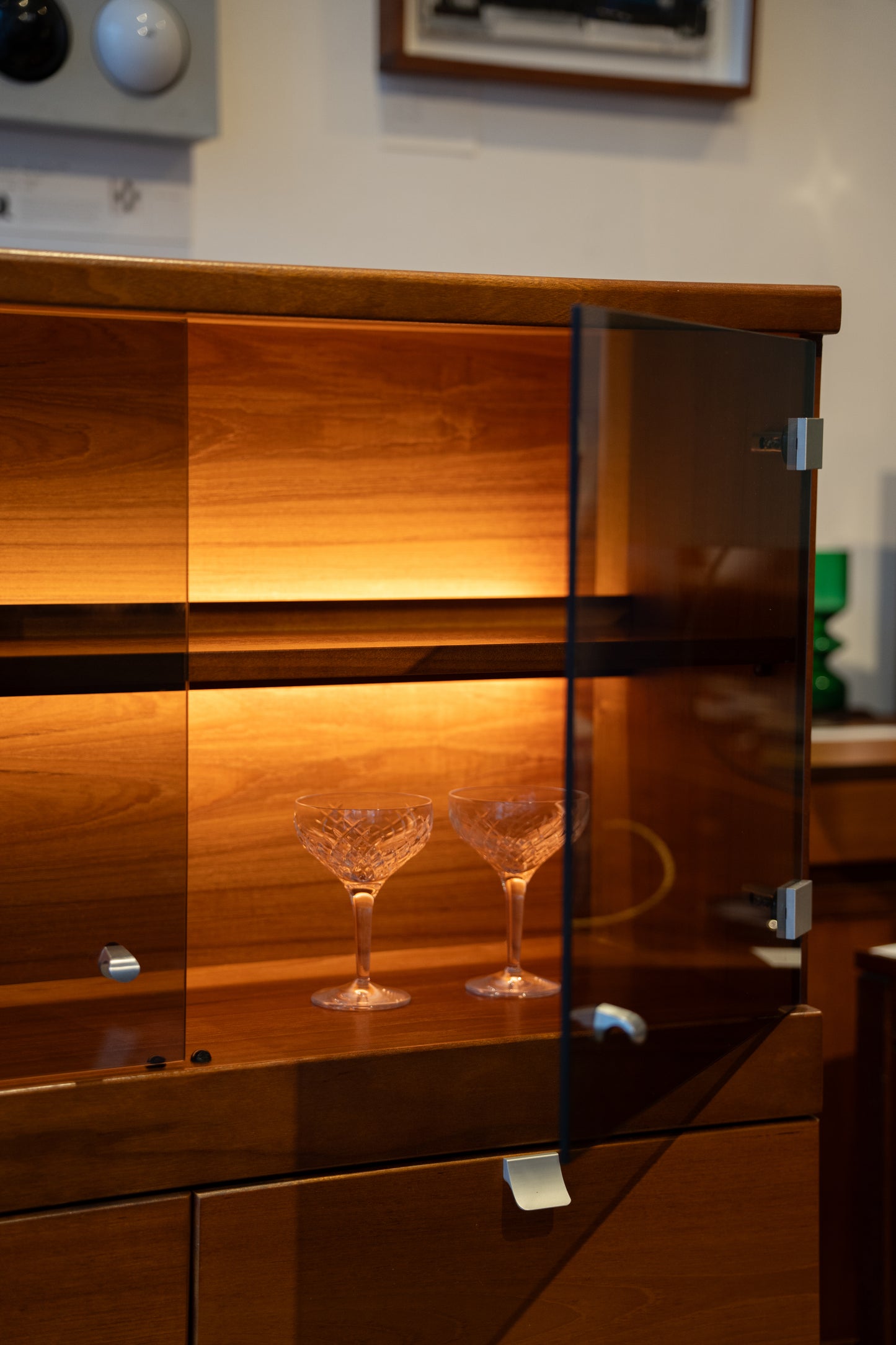Illuminated Teak Display Cabinet, attributed to White & Newton (1960s) UK