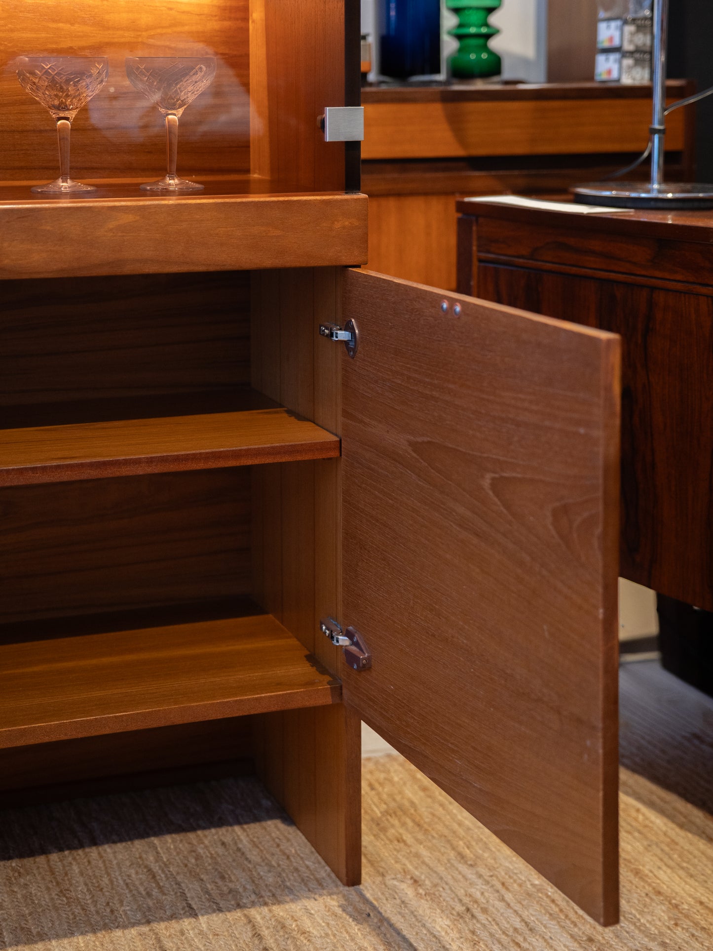 Illuminated Teak Display Cabinet, attributed to White & Newton (1960s) UK