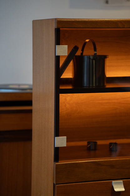 Illuminated Teak Display Cabinet, attributed to White & Newton (1960s) UK