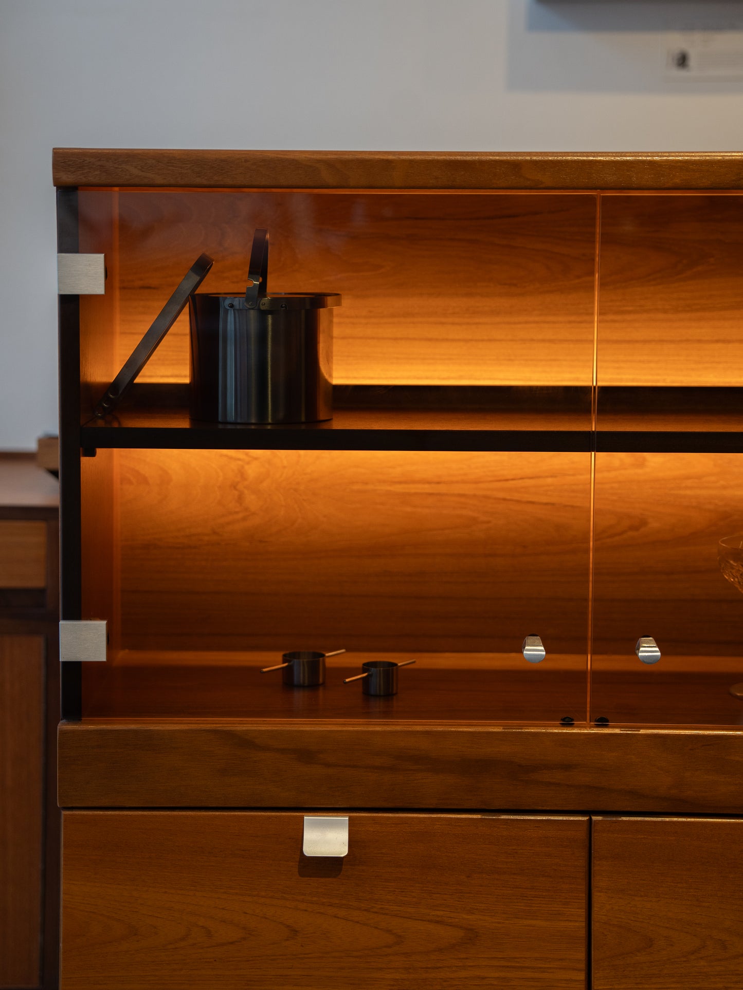 Illuminated Teak Display Cabinet, attributed to White & Newton (1960s) UK