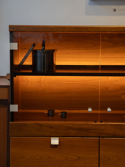 Illuminated Teak Display Cabinet, attributed to White & Newton (1960s) UK