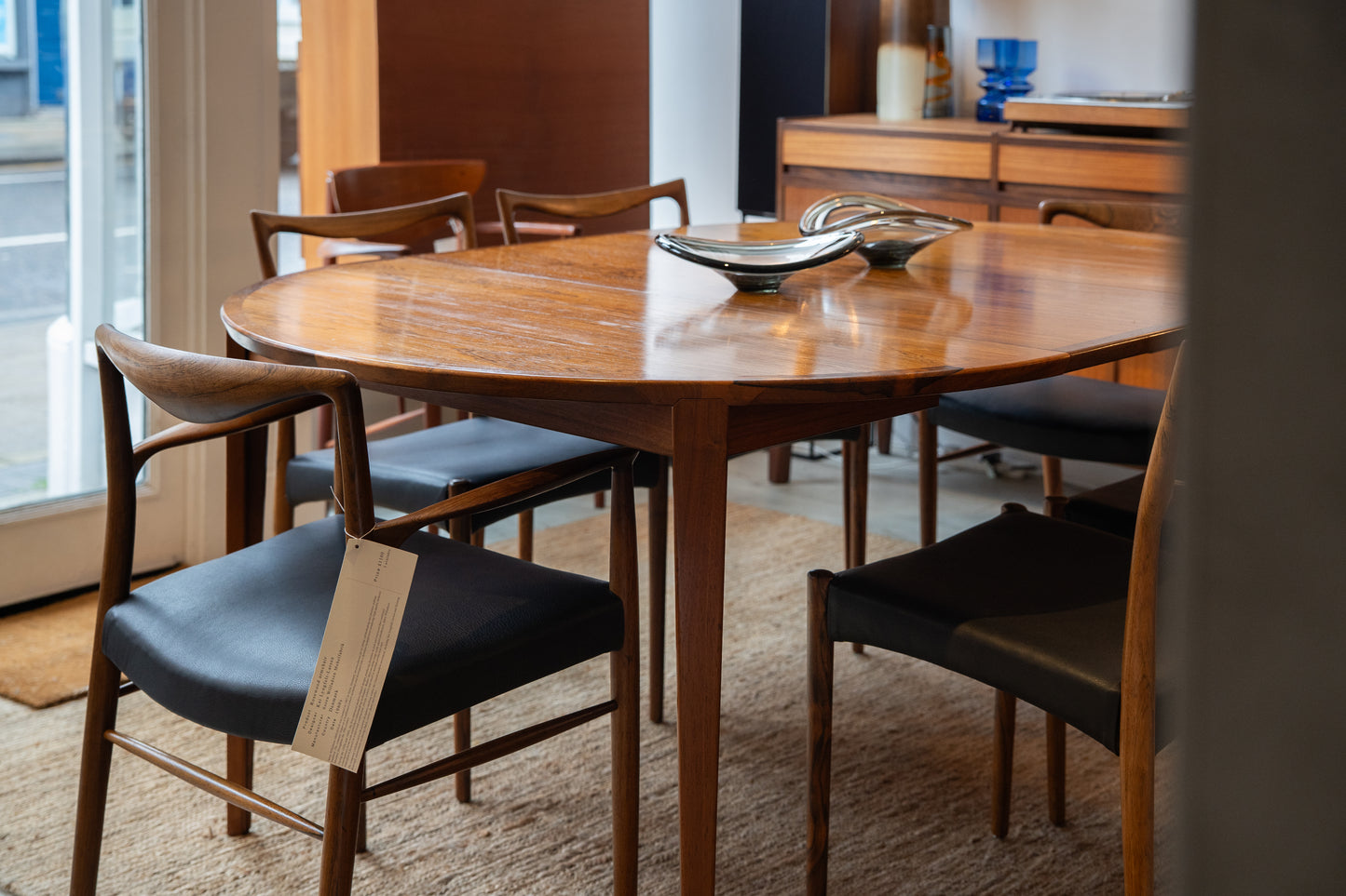 Rosewood Extending Table by Henry Rosengren Hansen for Brande Møbelindustri, (1960s) Denmark