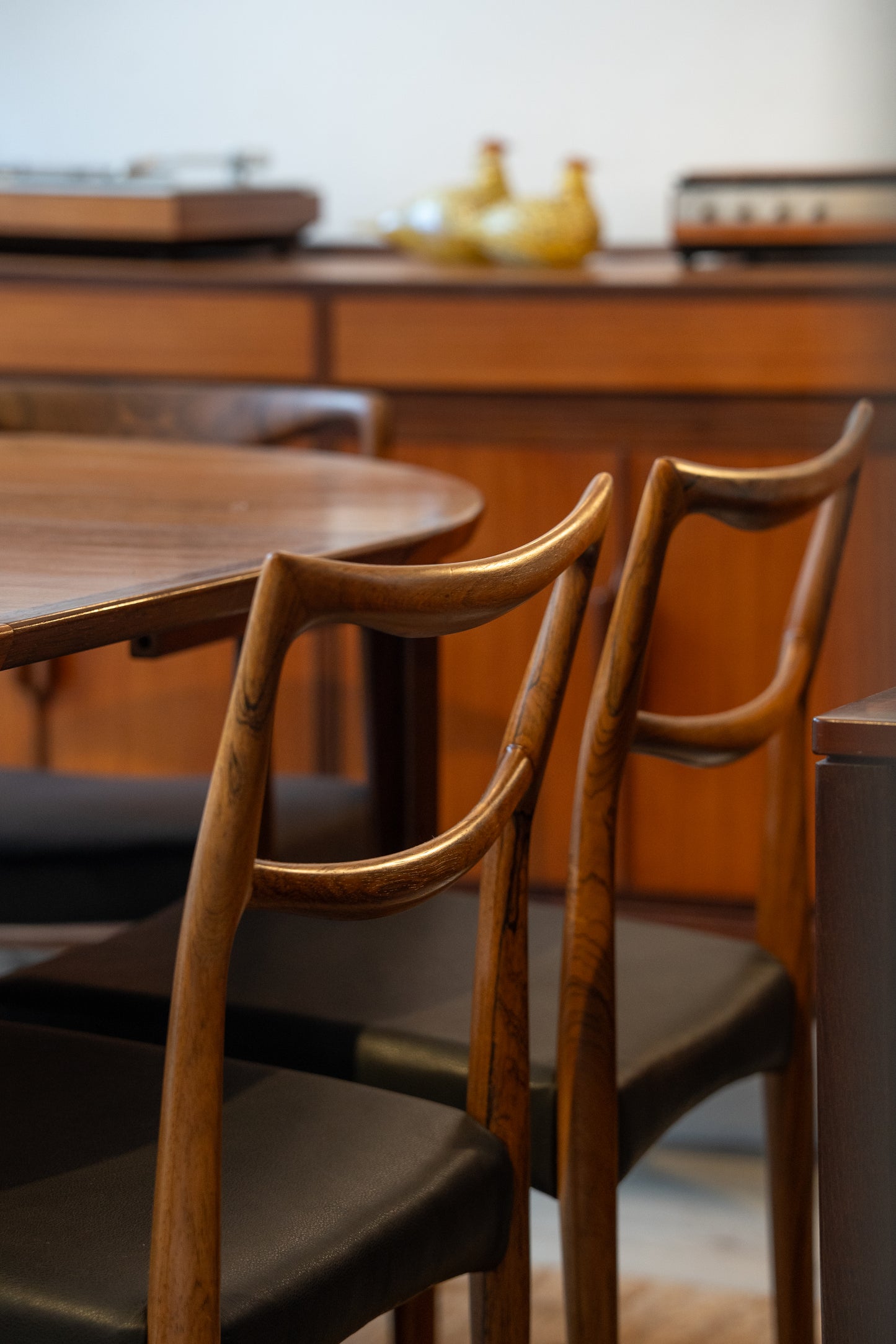 Set of Four 'Model 223' Rosewood Dining Chairs by HW Klein for Bramin (1960s) Denmark