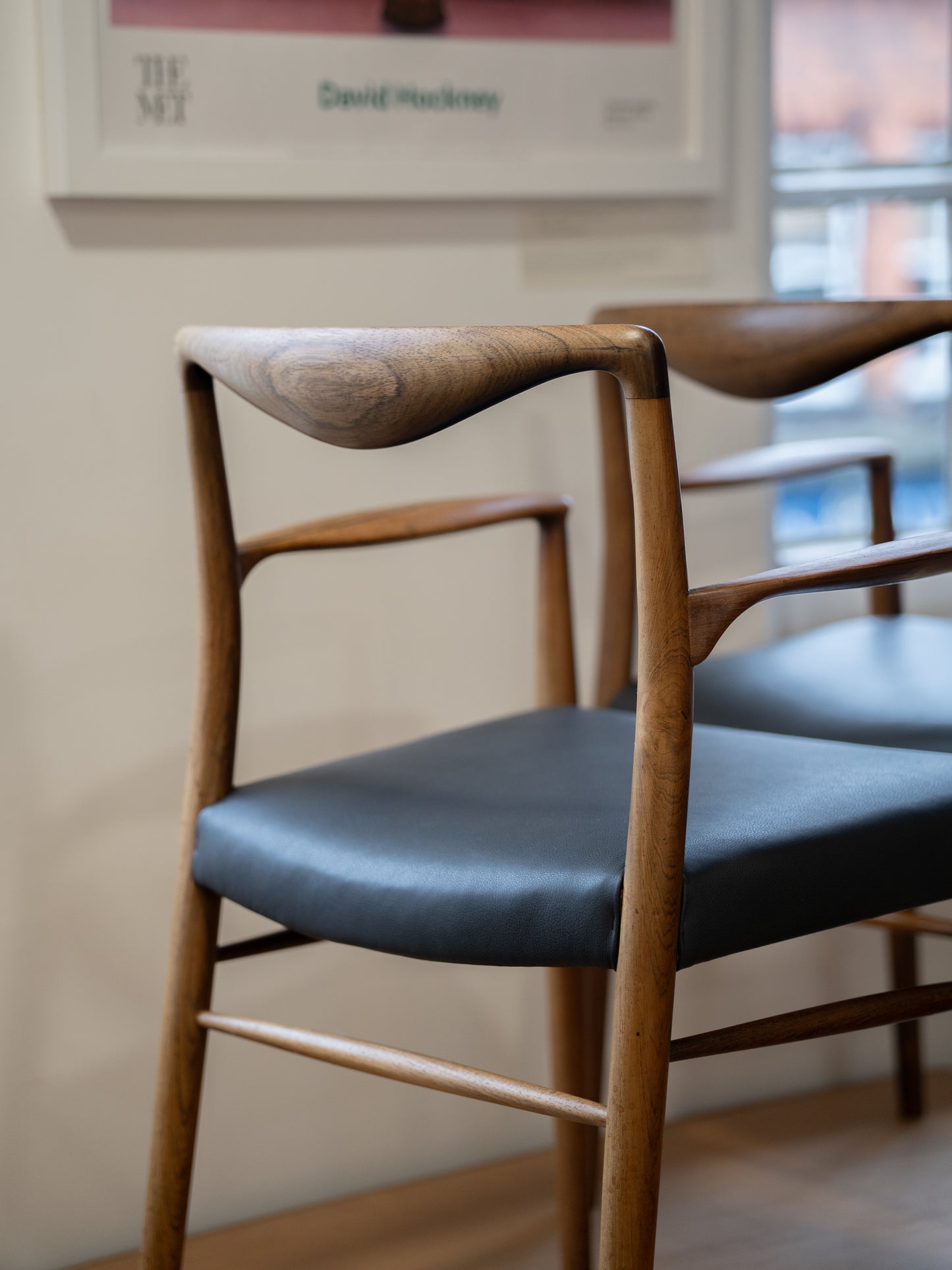 Pair of Rosewood Elbow Chairs/Carvers by Kai Lyngfeldt Larsen for Søren Willadsen Møbelfabrik (1960s Denmark