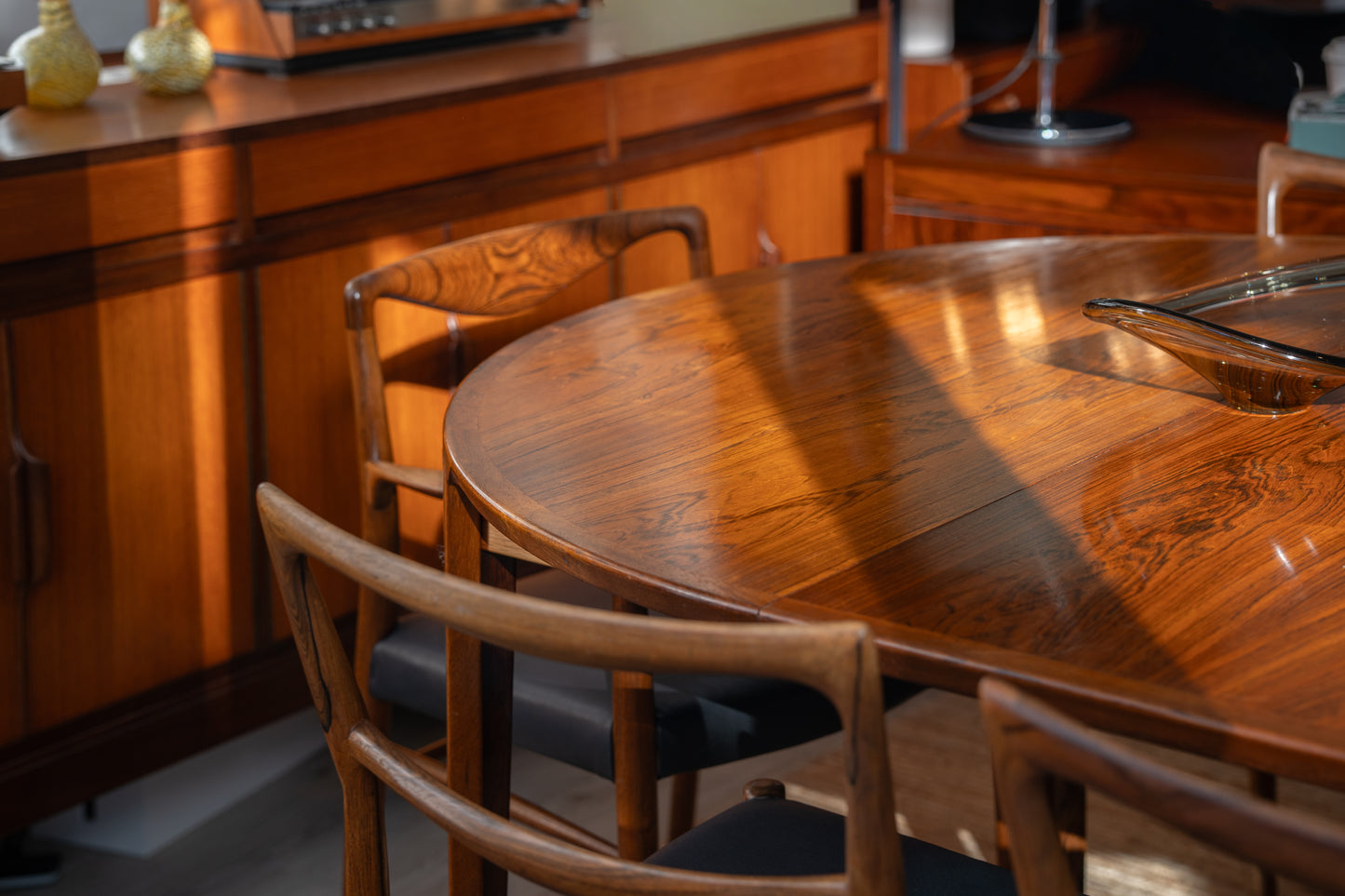 Rosewood Extending Table by Henry Rosengren Hansen for Brande Møbelindustri, (1960s) Denmark