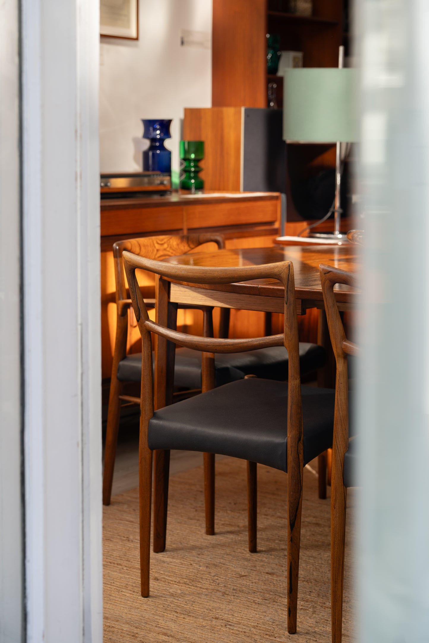 Rosewood Extending Table by Henry Rosengren Hansen for Brande Møbelindustri, (1960s) Denmark