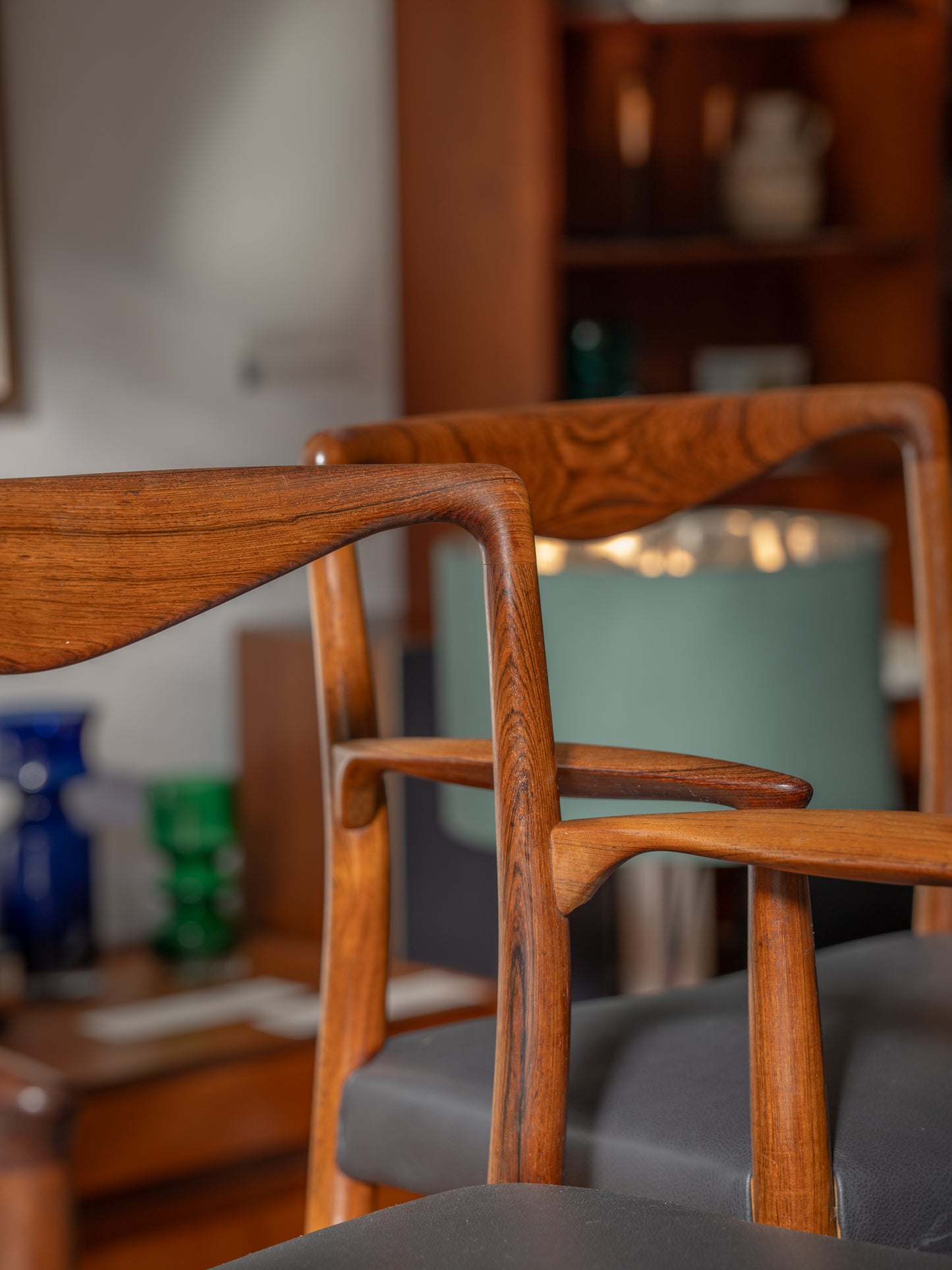Pair of Rosewood Elbow Chairs/Carvers by Kai Lyngfeldt Larsen for Søren Willadsen Møbelfabrik (1960s Denmark