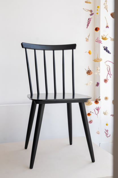 Ebonised Stick Back Chair by Ky Varjonen, (1950s) Finland