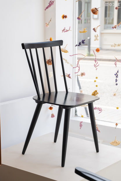 Ebonised Stick Back Chair by Ky Varjonen, (1950s) Finland