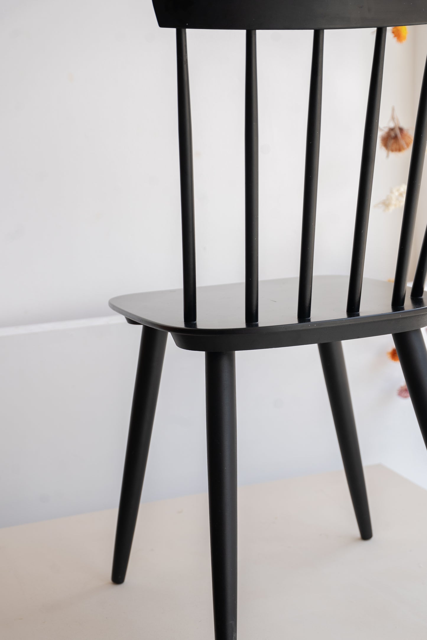 Ebonised Stick Back Chair by Ky Varjonen, (1950s) Finland